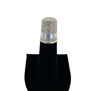 Antique Sterling Silver Ketcham McDougall Thimble Collectible Sewing Thimble‎